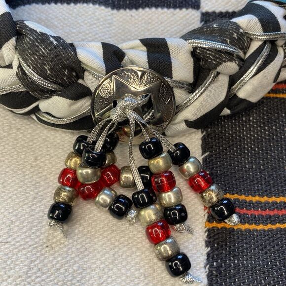 NWOT Bandana Necklace With Charm. Boho. Southwestern. OSFM. Adjustable. USA. - Picture 8 of 9